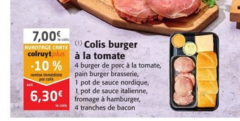 Colruyt Colis Burger a La Tomate offre