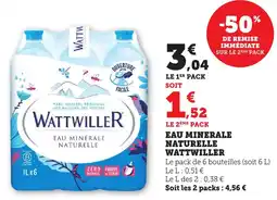 Maximarché Eau minerale naturelle wattwiller offre
