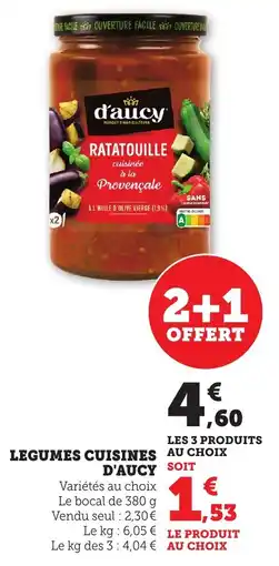 Maximarché Legumes cuisines d'aucy offre