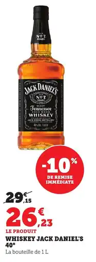Maximarché Whiskey jack daniel's 40° offre