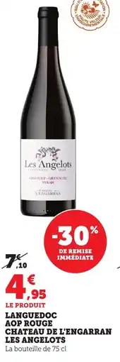 Maximarché Languedoc aop rouge chateau de l'engarran les angelots offre