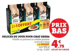 Maximarché Delices du jour pour chat sheba offre