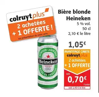 Colruyt Biére Blonde Heineken offre