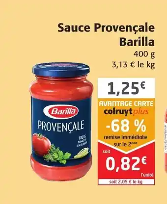 Colruyt Sauce Provencale Barilla offre