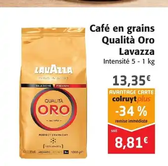 Colruyt Café En Grains Qualita Oro Lavazza offre