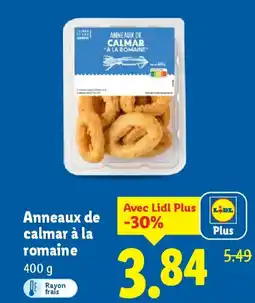 Lidl Anneaux de calmar à la romaine offre