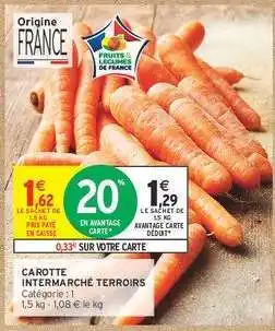 Intermarché Carotte offre