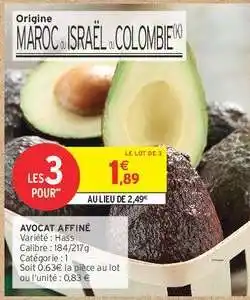 Intermarché AVOCAT AFFINE offre