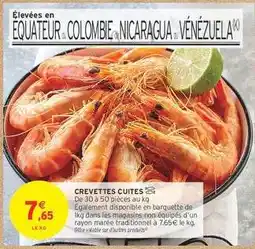 Intermarché CREVETTES CUITES offre