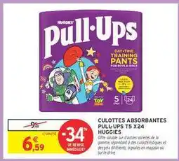 Intermarché Culottes Absorbantes Pull-Ups T5 x24 Huggies offre