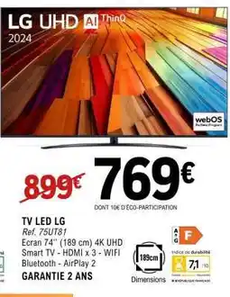E.Leclerc TV LED LG offre