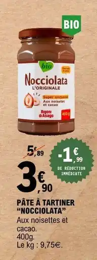 E.Leclerc PÂTE À TARTINER “NOCCIOLATA” offre