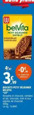 E.Leclerc BISCUITS PETIT-DÉJEUNER BELVITA “LU” offre