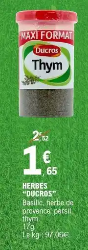 E.Leclerc HERBES “DUCROS” offre