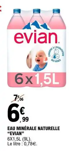 E.Leclerc Eau Minérale Naturelle Évian offre