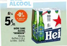 E.Leclerc Bière Sans Alcool Heineken offre
