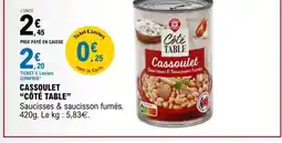 E.Leclerc Cassoulet Côté Table offre