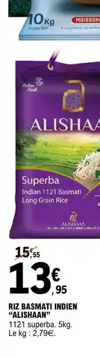 E.Leclerc RIZ BASMATI INDIEN ALISHAAN offre