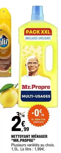E.Leclerc NETTOYANT MÉNAGER MR PROPRE offre