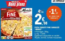 E.Leclerc Pizza Crousti Fine Surgelée MARIE offre