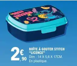 E.Leclerc BOÎTE À GOUTER STITCH “LICENCE” offre