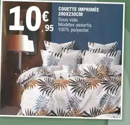 E.Leclerc Couette Imprimée offre
