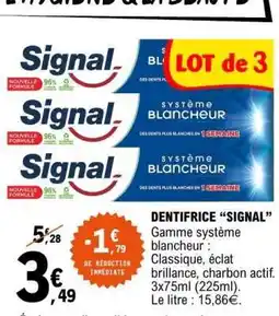 E.Leclerc Dentifrice Signal offre