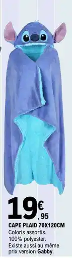 E.Leclerc CAPE PLAID 70X120CM offre