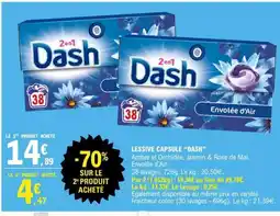 E.Leclerc LESSIVE CAPSULE “DASH” offre
