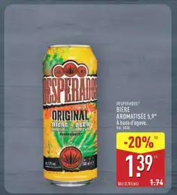 ALDI DESPERADOS BIÈRE AROMATISÉE 5,9° offre