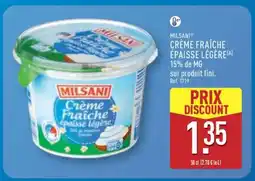 ALDI MILSANI CRÈME FRAÎCHE ÉPAISSE LÉGÈRE offre