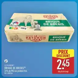 ALDI LE PATURON BRIQUE DE BREBIS offre