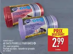 ALDI POWER FORCE 60 SACS POUBELLE PARFUMÉS offre