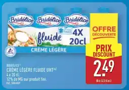 ALDI BRIDÉLICE CRÈME LÉGÈRE FLUIDE UHT offre