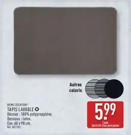 ALDI TAPIS LAVABLE offre