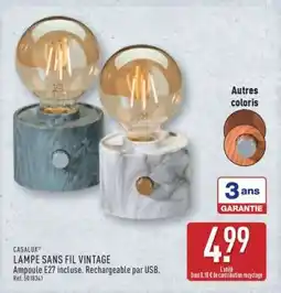 ALDI CASALUX Lampe Sans Fil Vintage offre