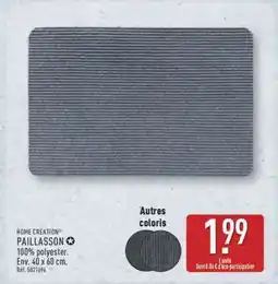 ALDI HOME CREATION PAILLASSON offre