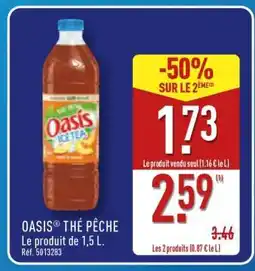 ALDI Oasis Thé Pêche offre