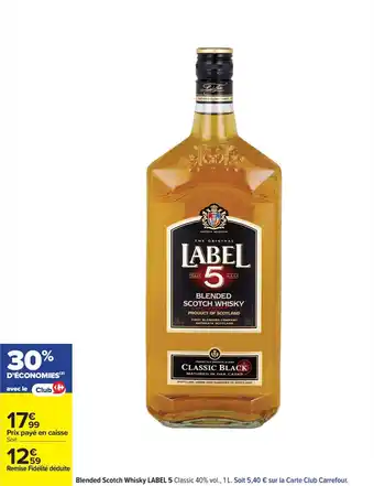 Blended scotch whisky label 5