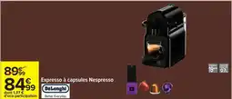 Carrefour Expresso à capsules nespresso offre