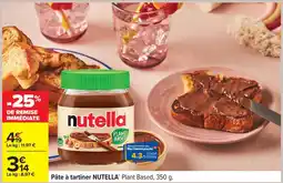 Carrefour Pâte à tartiner nutella offre