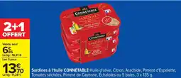 Carrefour Sardines à l'huile connétable offre