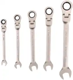 Brico Dépôt Lot de 5 clés à cliquet articulé offre