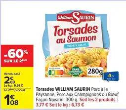 Carrefour Torsades william saurin offre