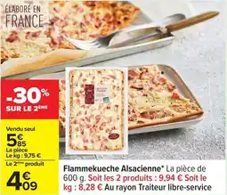 Carrefour Flammekueche alsacienne offre