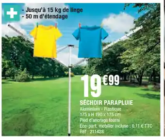 La Foir'Fouille Séchoir Parapluie offre
