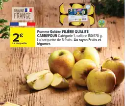 Carrefour Pomme golden filière qualité carrefour offre