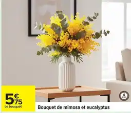 Carrefour Bouquet de mimosa et eucalyptus offre
