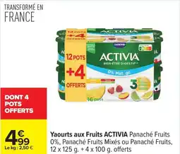 Carrefour Yaourts aux fruits activia offre