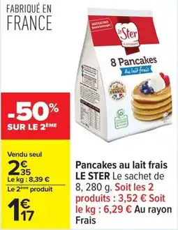 Carrefour Pancakes au lait frais le ster offre